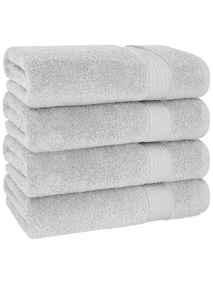 Набор банных полотенец American Soft Linen Bekos Premium из 100% турецкого хлопка, 4 шт — изображение 5 из 5