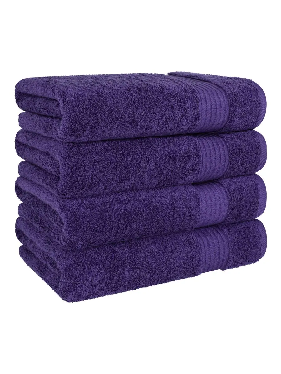Набор банных полотенец Bekos Premium из 100% турецкого хлопка, 4 предмета American Soft Linen — изображение 4 из 5