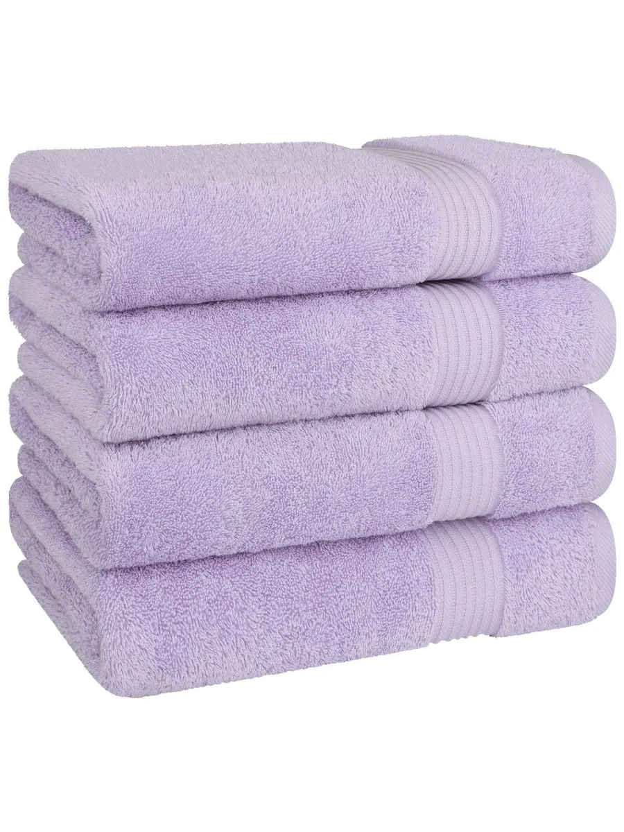 Набор банных полотенец Bekos Premium из 100% турецкого хлопка, 4 предмета American Soft Linen — изображение 4 из 5