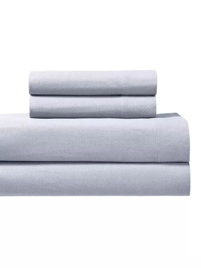 Комплект тяжелого фланелевого простыни из 100% хлопка Egyptian Linens — изображение 1 из 1, серый