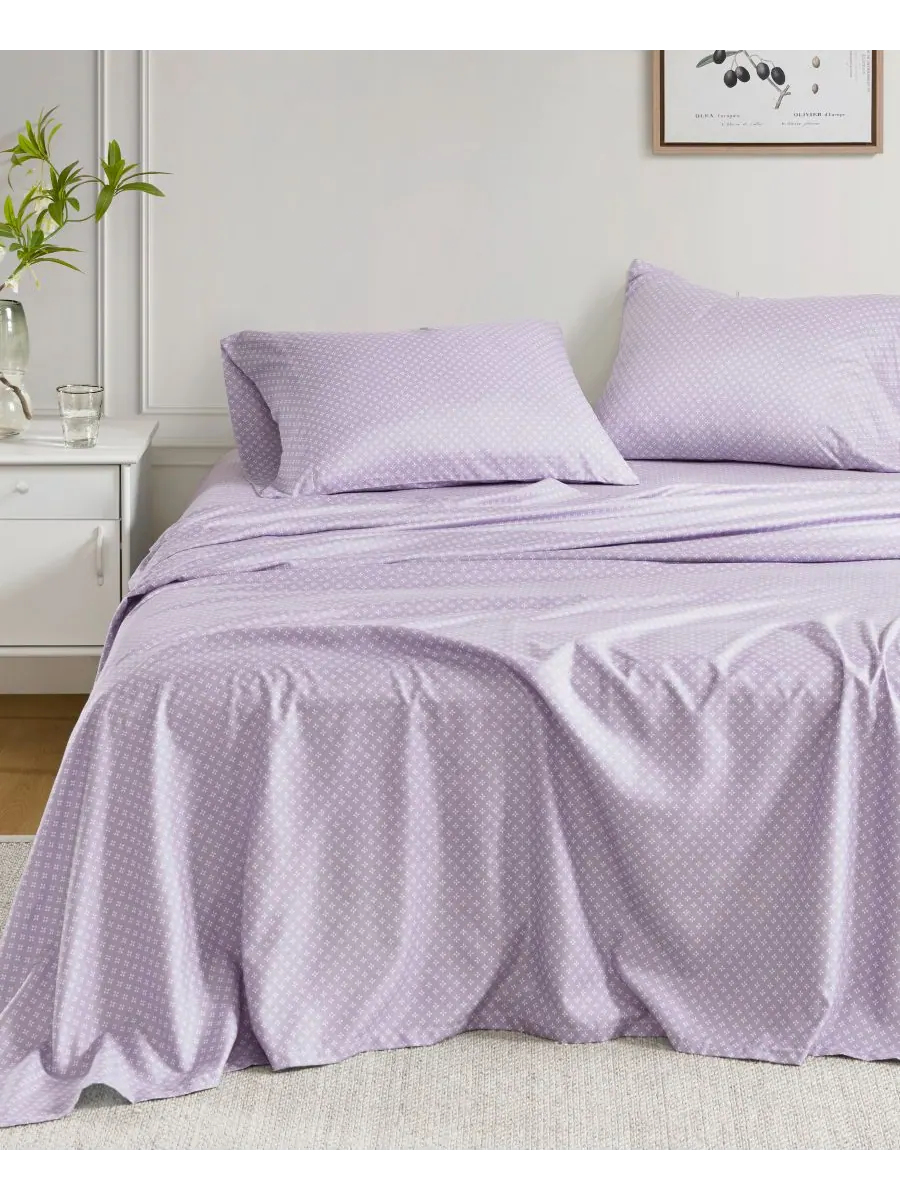 Комплект постельного белья Luna Floral, 7 предметов, размер Queen Madison Park Essentials — изображение 5 из 10, тауп