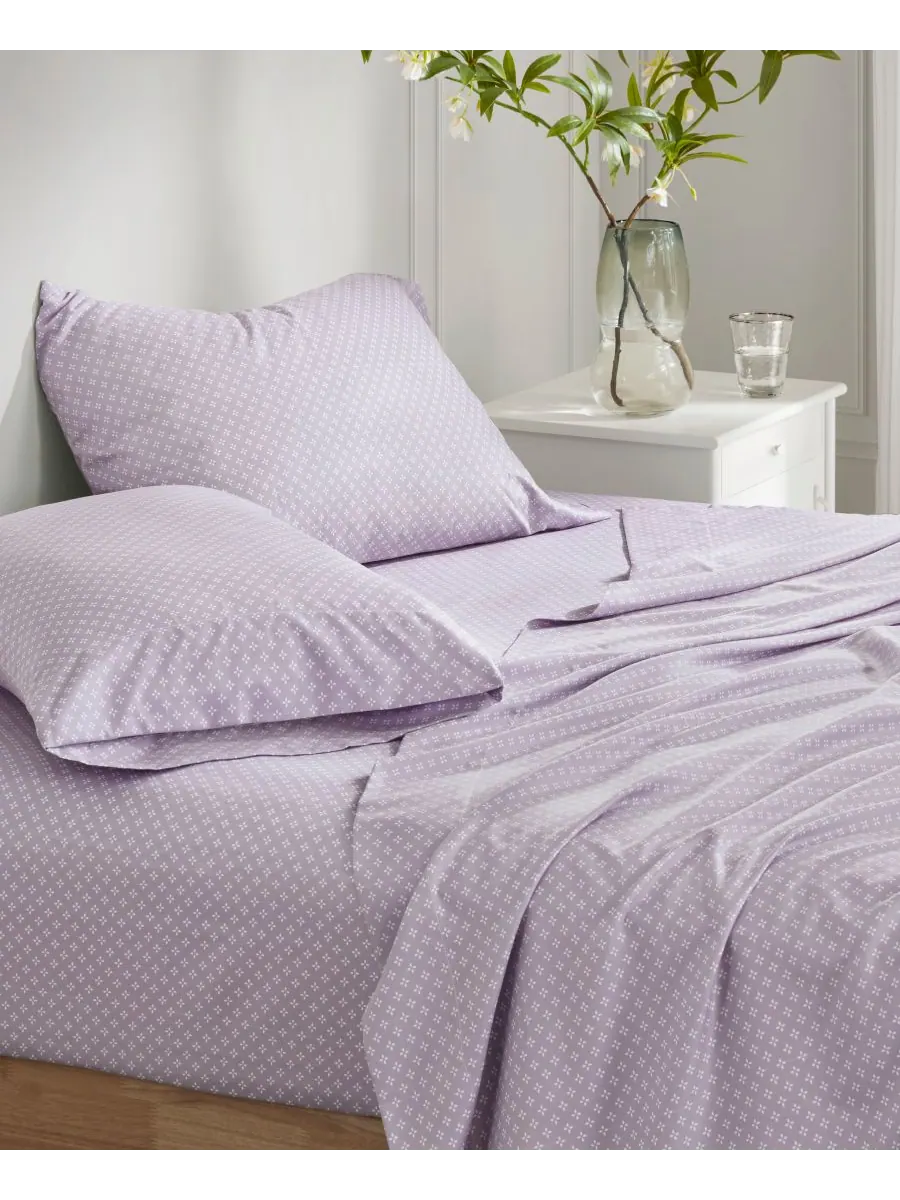 Комплект постельного белья Luna Floral, 7 предметов, размер Queen Madison Park Essentials — изображение 6 из 10, тауп