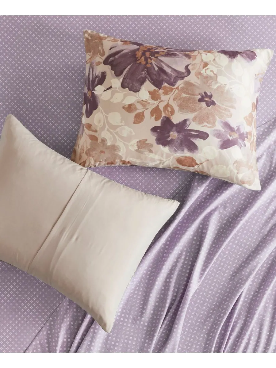 Комплект постельного белья Luna Floral, 7 предметов, размер Queen Madison Park Essentials — изображение 8 из 10, тауп