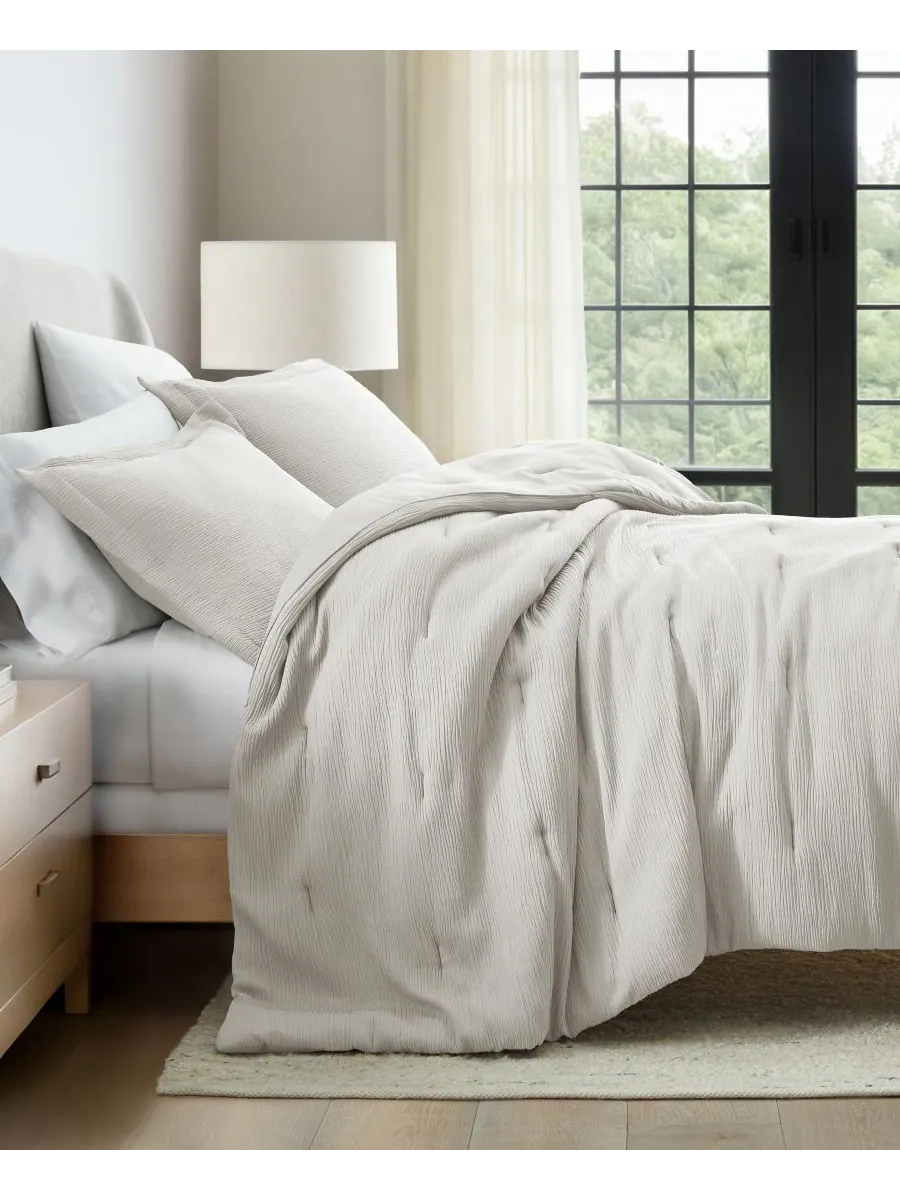 Комплект постельного белья Cloud Weave из 3 предметов, размер Twin/Twin XL ienjoy Home — изображение 4 из 6, дюна
