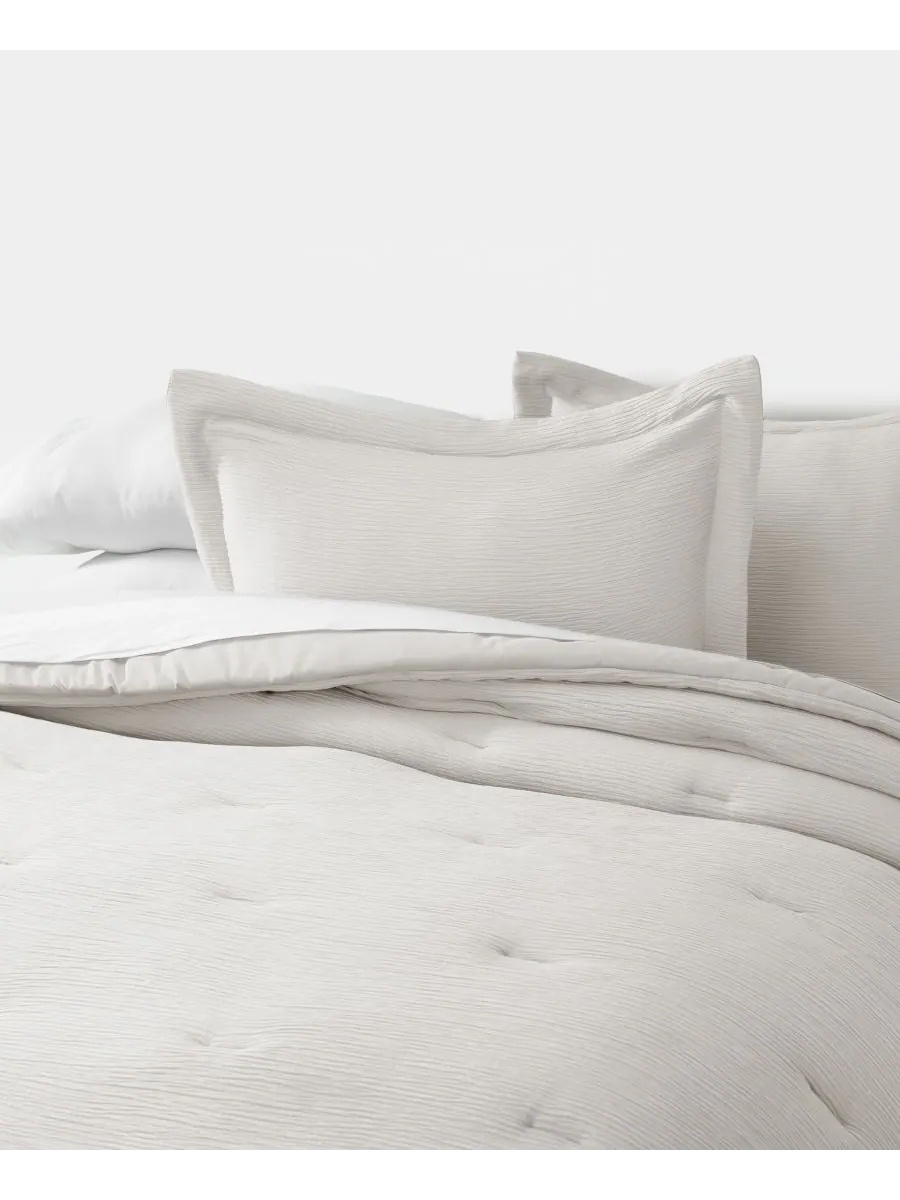 Комплект постельного белья Cloud Weave из 3 предметов, размер Twin/Twin XL ienjoy Home — изображение 5 из 6, дюна