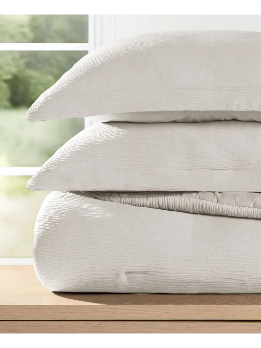 Комплект постельного белья Cloud Weave из 3 предметов, размер Twin/Twin XL ienjoy Home — изображение 6 из 6, дюна