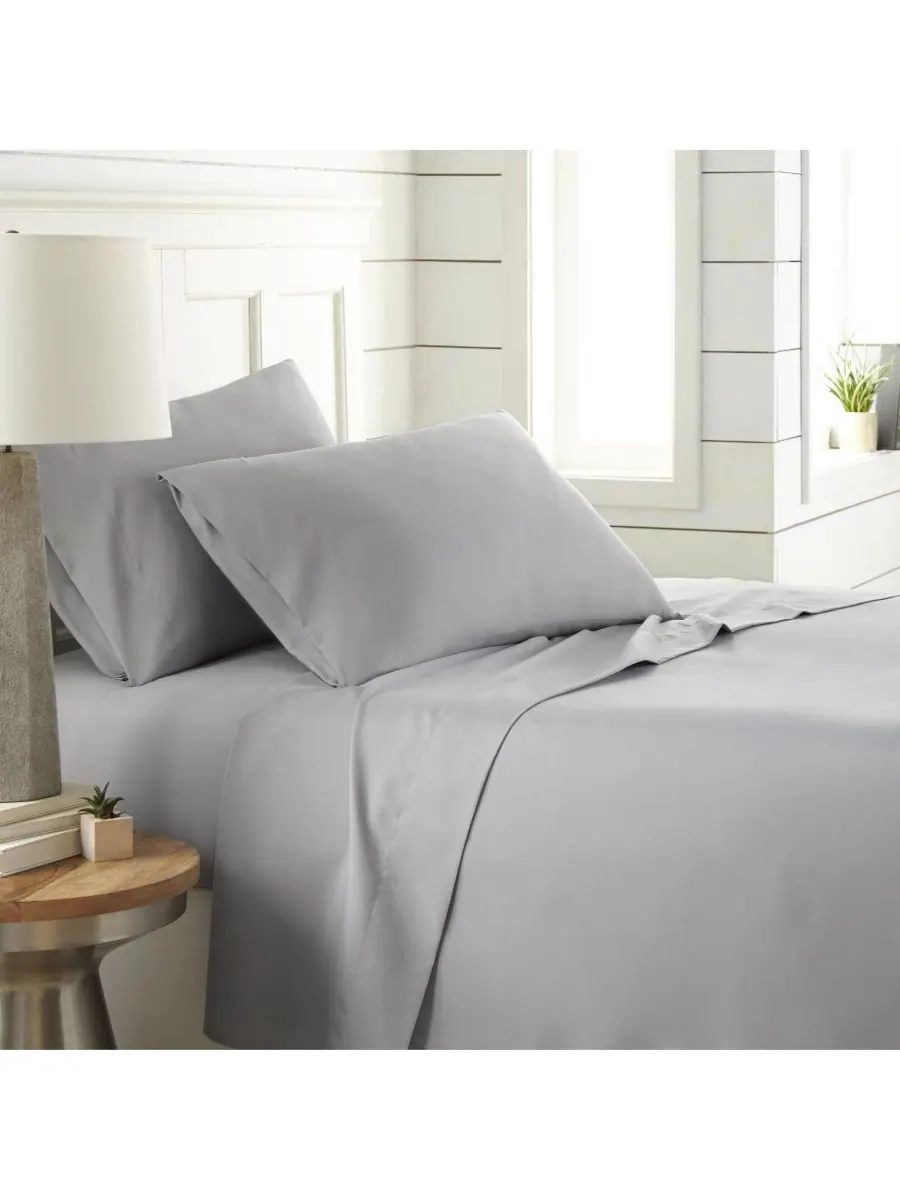 Комплект постельного белья Chic Solids Ultra Soft из 4 предметов, размер King Southshore Fine Linens — изображение 3 из 8