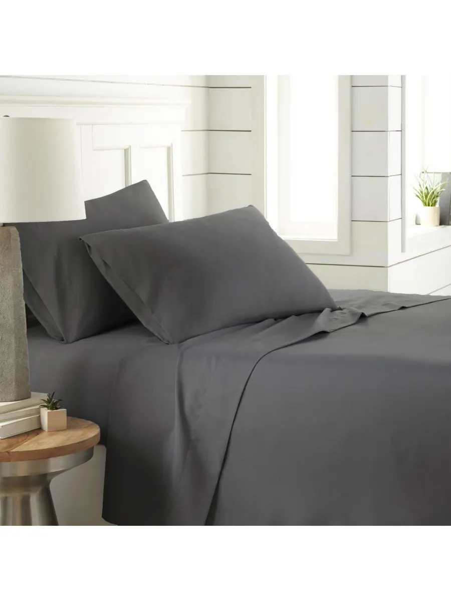 Комплект постельного белья Chic Solids Ultra Soft из 4 предметов, размер King Southshore Fine Linens — изображение 7 из 8