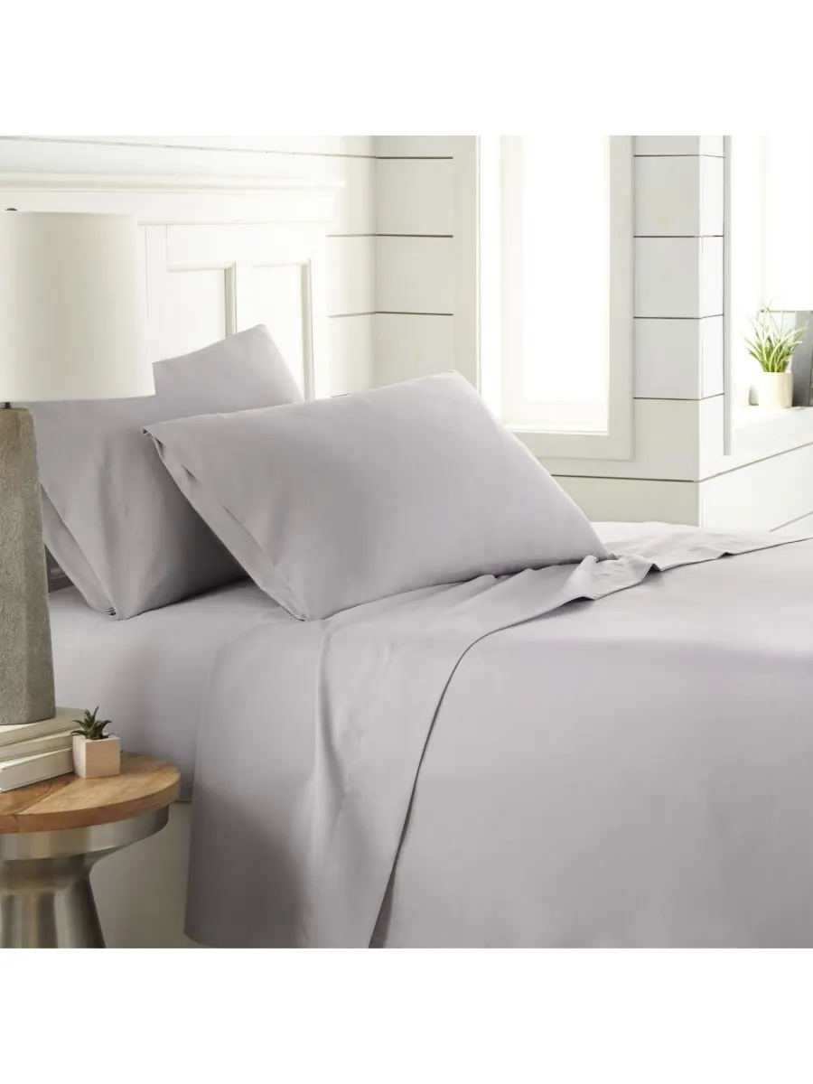 Комплект постельного белья Chic Solids Ultra Soft из 4 предметов, размер King Southshore Fine Linens — изображение 4 из 8