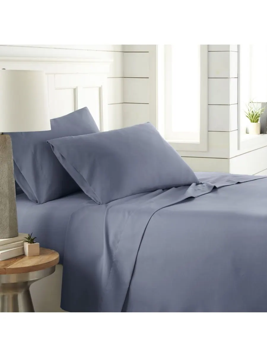 Комплект постельного белья Chic Solids Ultra Soft из 4 предметов, размер King Southshore Fine Linens — изображение 7 из 8
