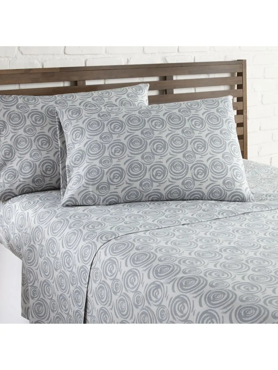 Комплект постельного белья Vilano Choice Collection Ultra Soft из 4 предметов, размер California — изображение 3 из 10, серый