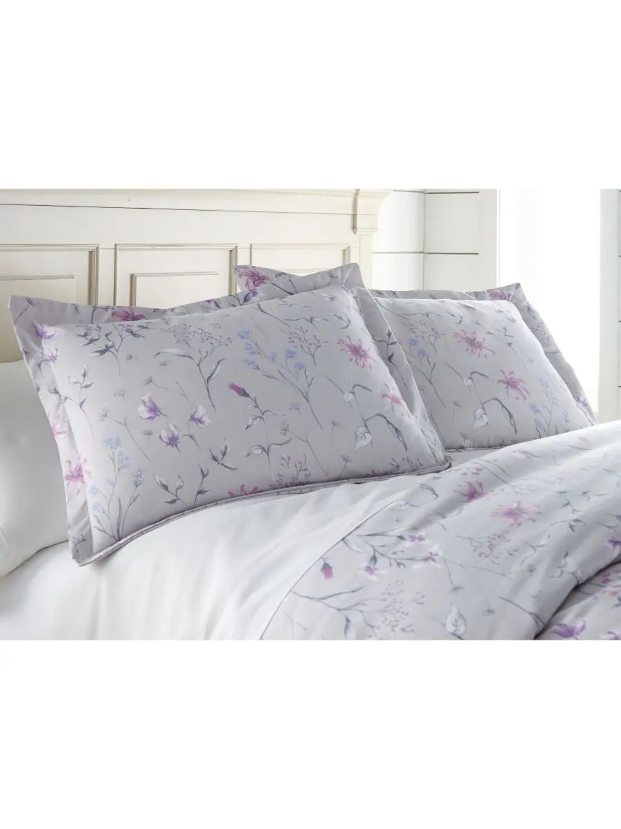 Комплект постельного белья Secret Meadow, размер Queen Southshore Fine Linens — изображение 2 из 6, серый