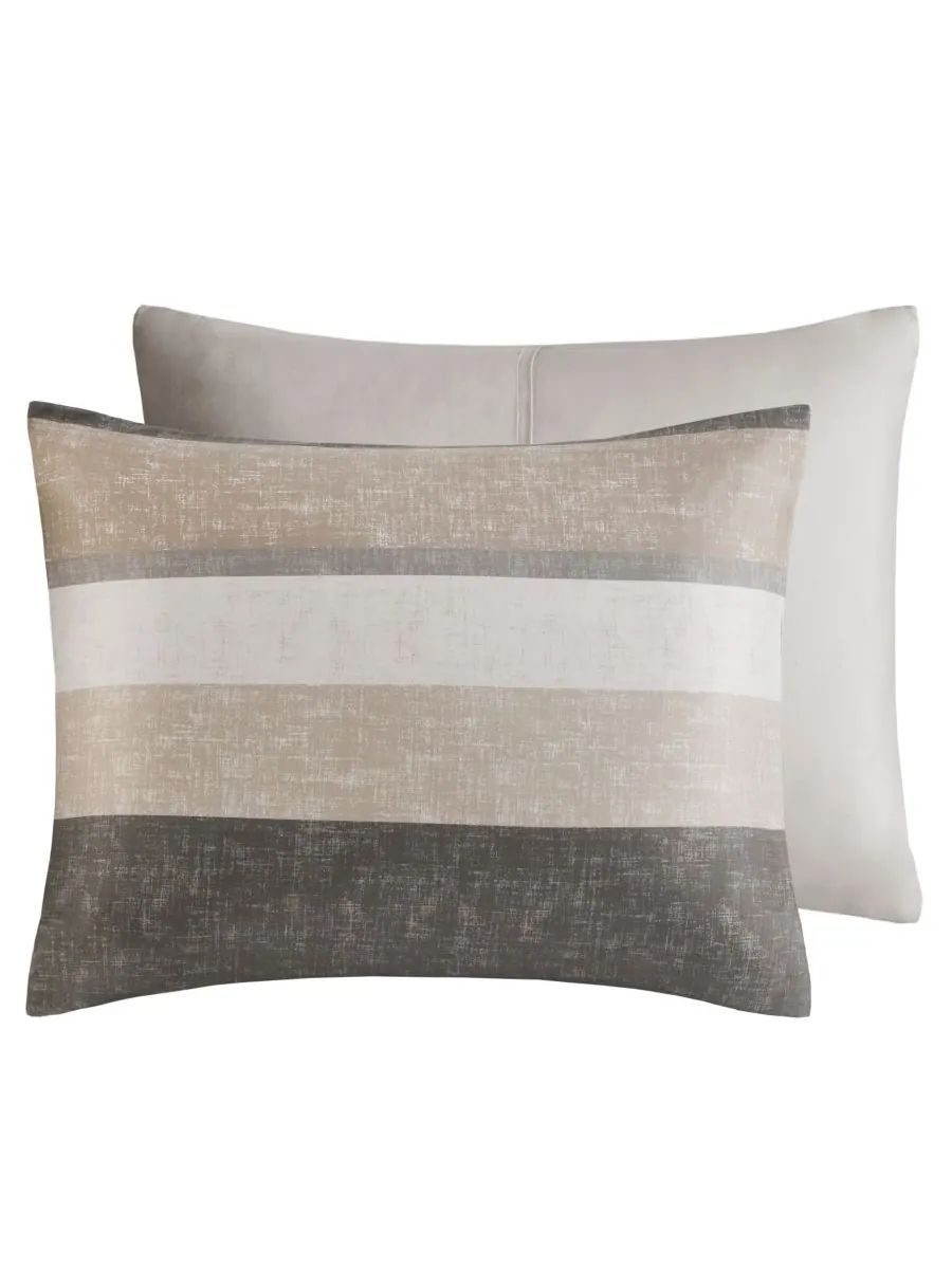 Комплект постельного белья Jaxon Wide Stripe из 5 предметов, размер Twin Madison Park Essentials — изображение 10 из 10