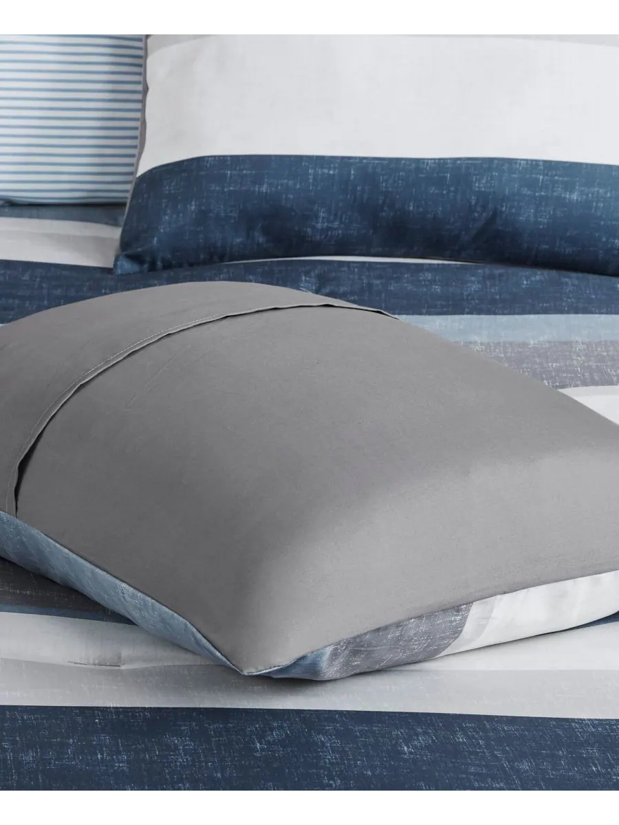 Комплект постельного белья Jaxon Wide Stripe, 5 предметов, размер Twin Madison Park Essentials — изображение 7 из 10