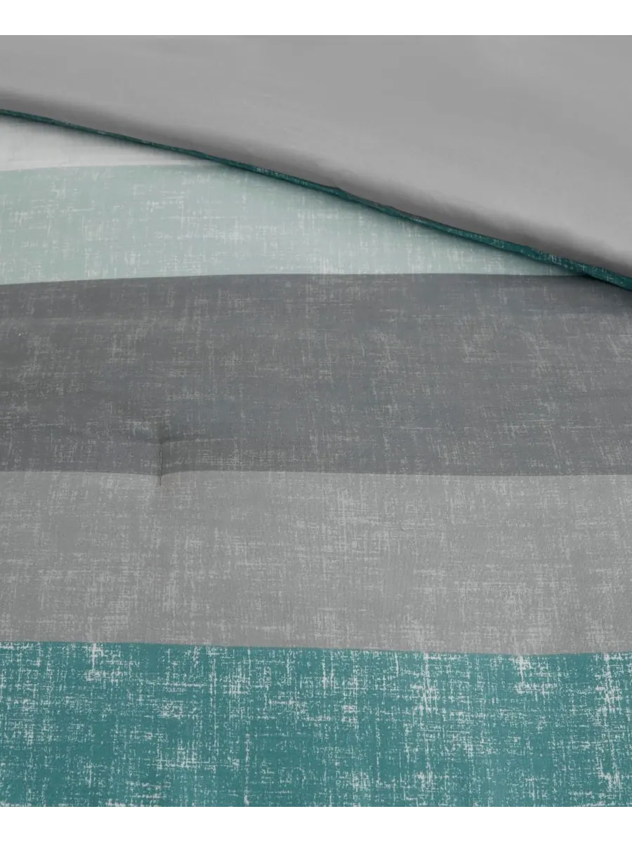 Комплект постельного белья Jaxon Wide Stripe, 5 предметов, размер Twin Madison Park Essentials — изображение 7 из 10