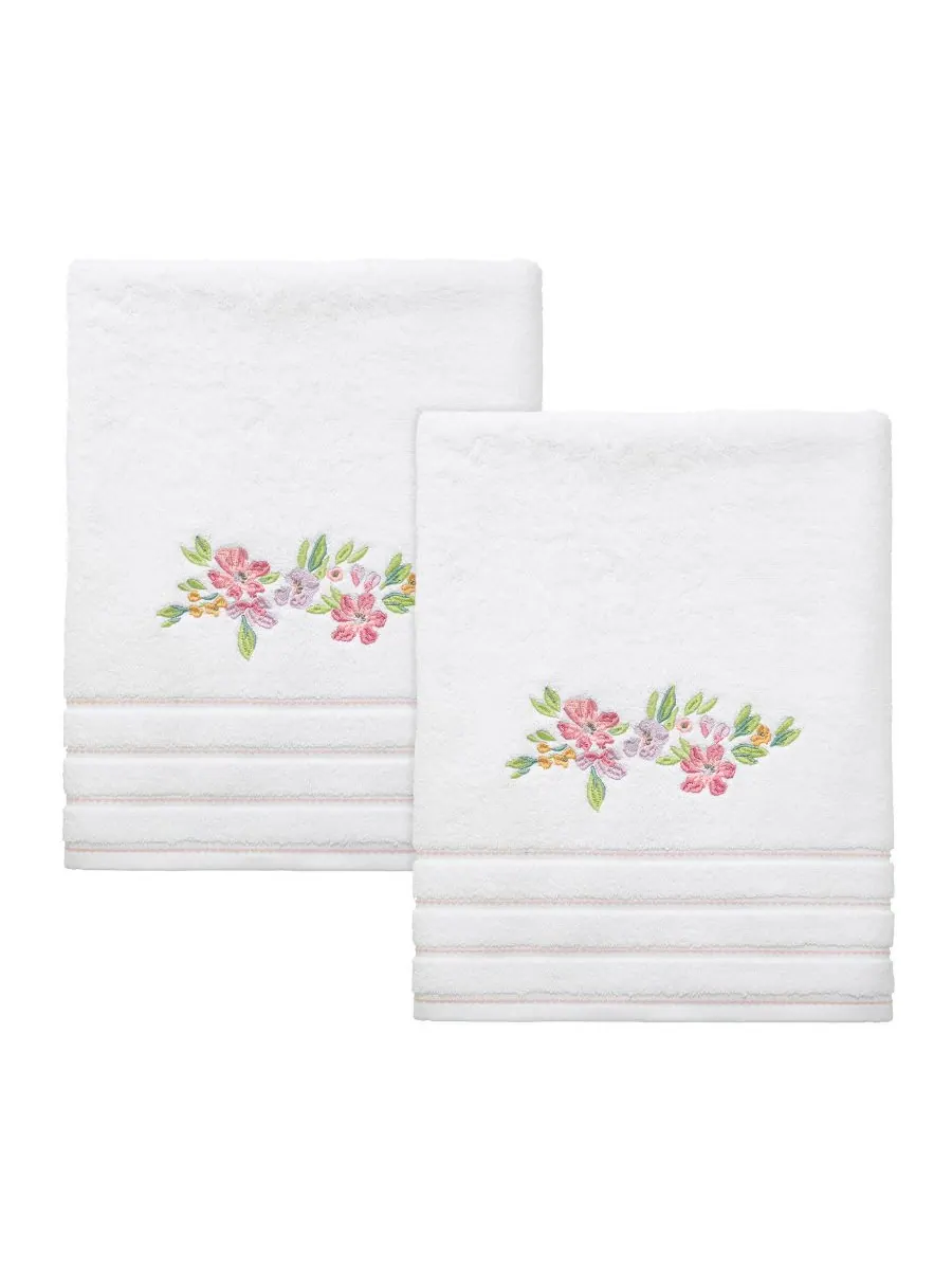 Набор банных полотенец Catalina из 2 предметов, 68 см x 137 см IZOD, White, Towel Sets — белый