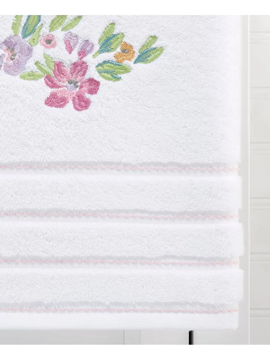 Набор банных полотенец Catalina из 2 предметов, 68 см x 137 см IZOD, White, Towel Sets — изображение 2 из 4, белый