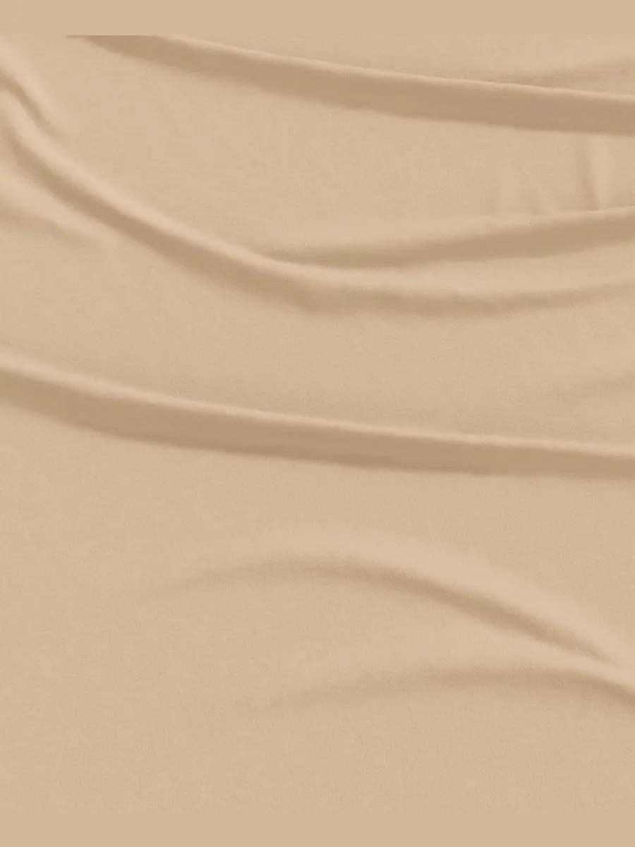 Комплект постельного белья из меланжевого хлопкового трикотажа Linery & Co, Heathered tan, Twin XL — изображение 5 из 6