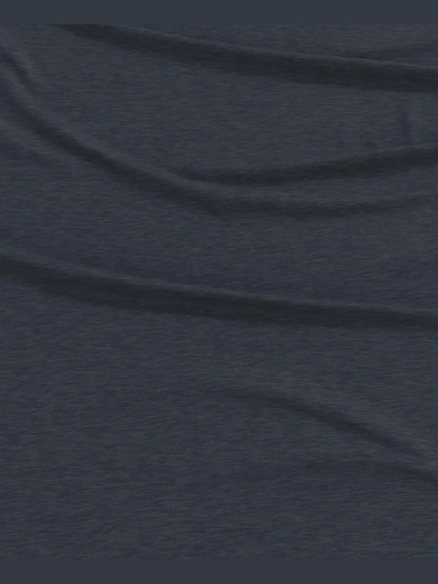 Комплект постельного белья из меланжевого хлопкового трикотажа Linery & Co, Navy, Twin XL — изображение 6 из 6, темно-синий