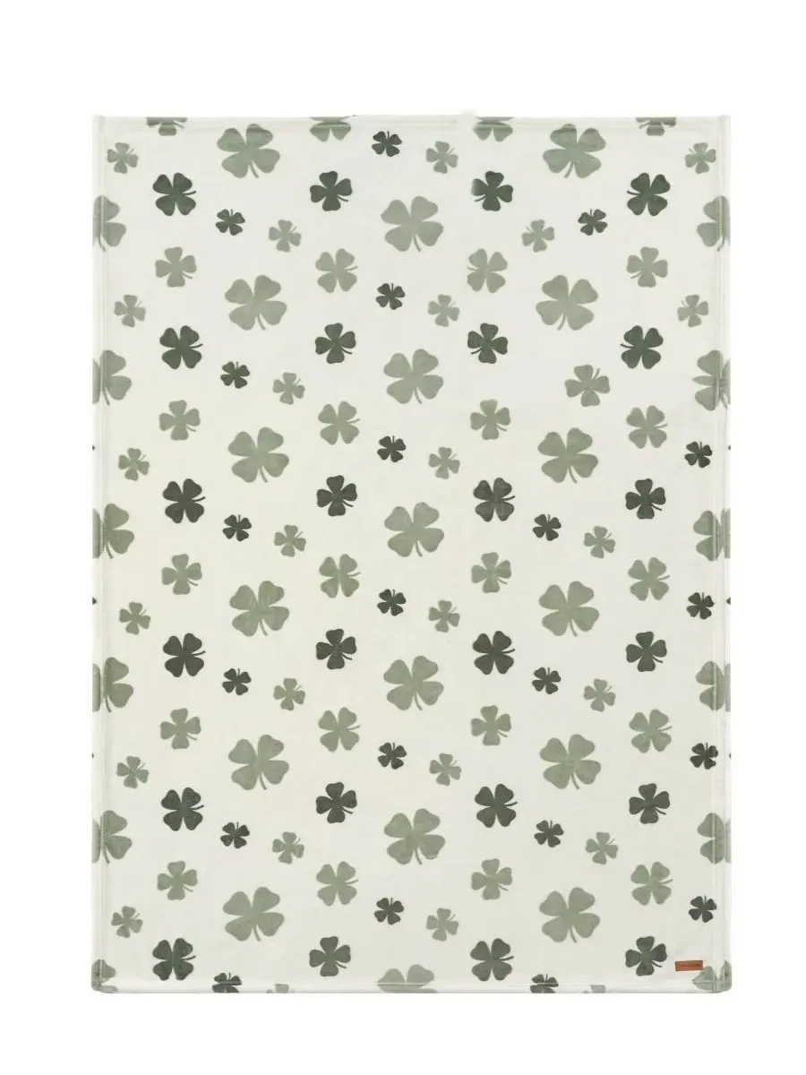 Плюшевый плед Clovers, 127 x 178 см Lucky Brand — изображение 3 из 5, слоновая кость