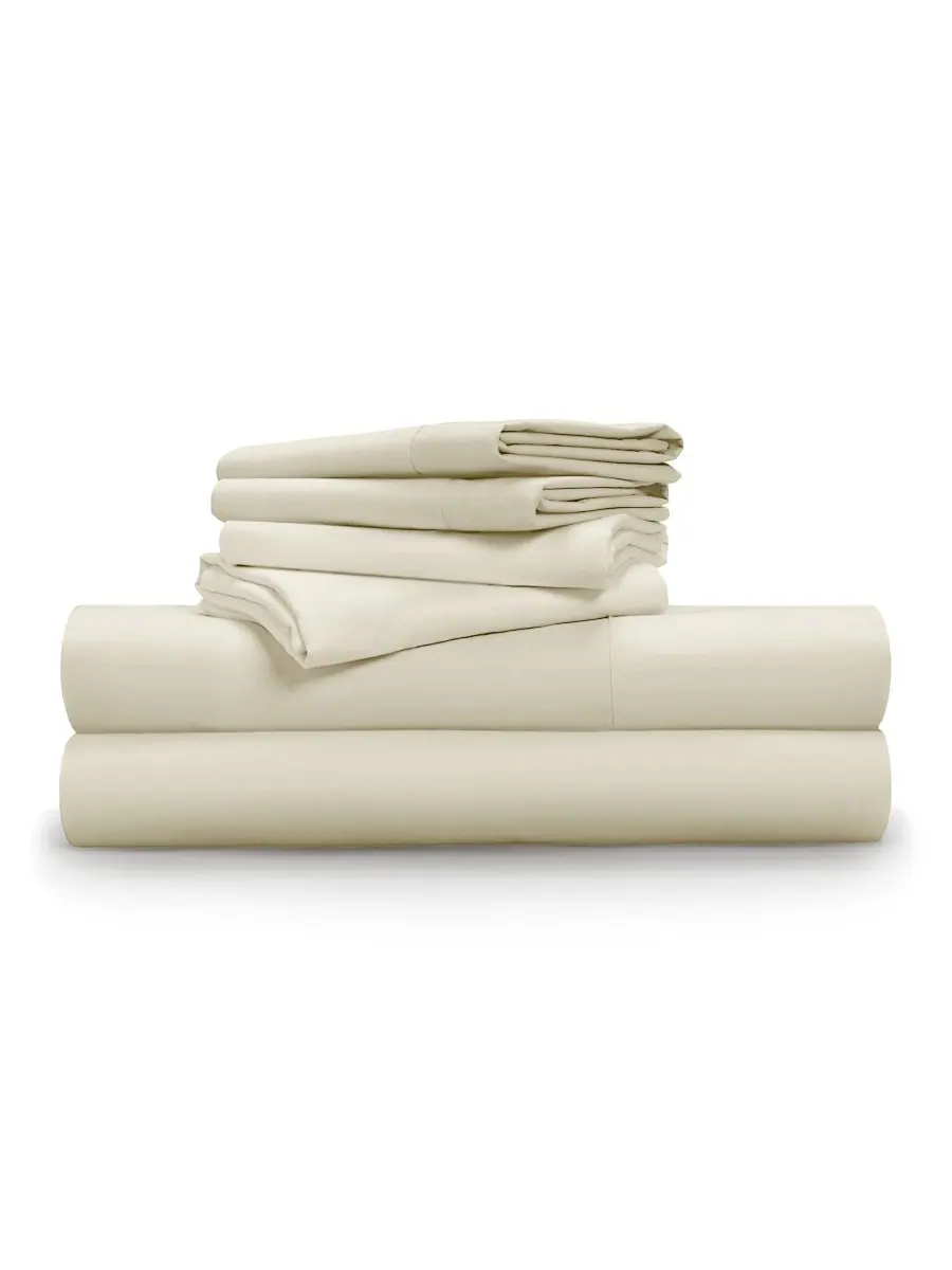 Комплект постельного белья Luxe Soft & Smooth из лиоцелла, 6 предметов, размер Full Pillow Gal — бежевый