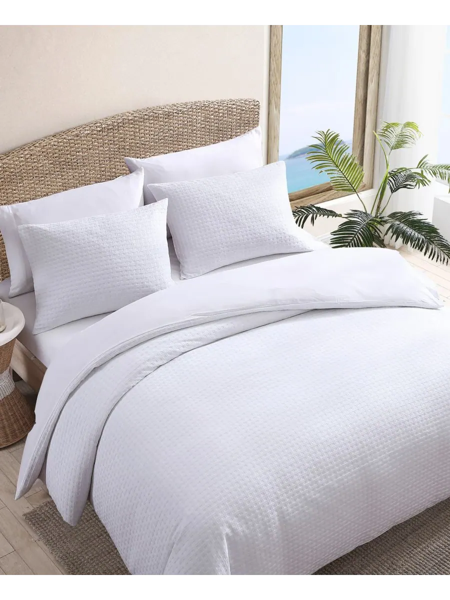 Комплект постельного белья «Корзинка» из 4 предметов, размер Queen Tommy Bahama Home — изображение 3 из 10, белый