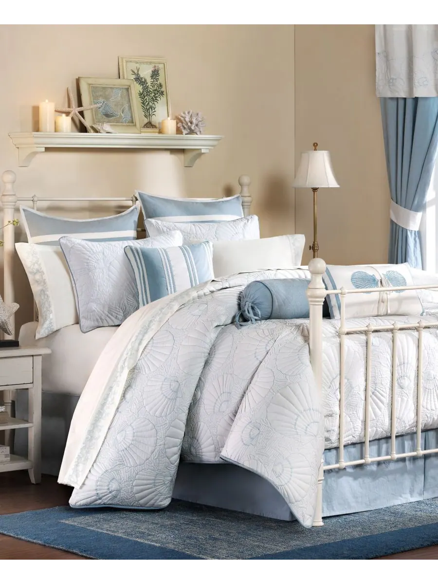 Комплект постельного белья Crystal Beach из 4 предметов, размер King Harbor House — белый