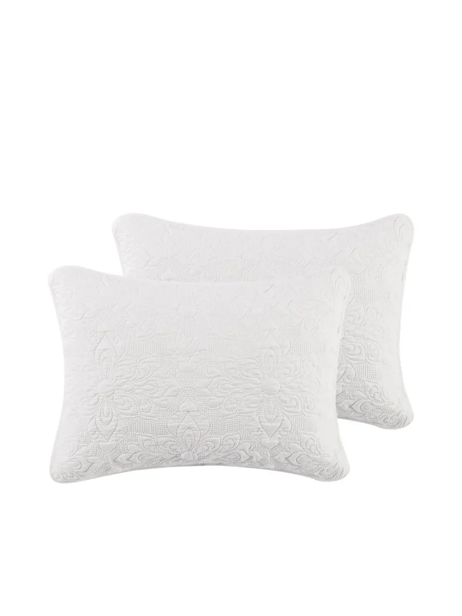 Комплект постельного белья Caroline Embossed из 2 предметов, размер Twin VCNY Home — изображение 5 из 7, яркий белый