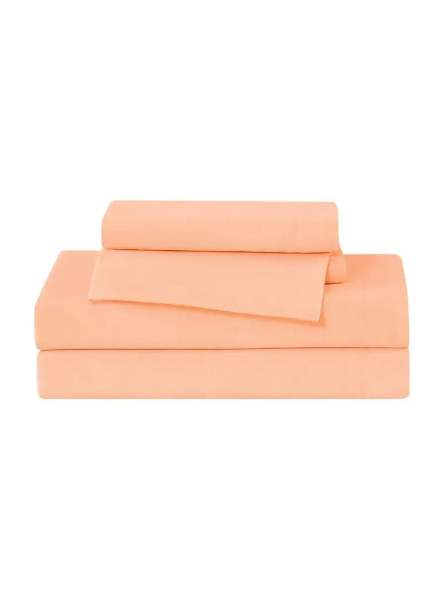 Комплект постельного белья из 4 предметов, размер King Truly Soft, персиковый — изображение 1 из 3