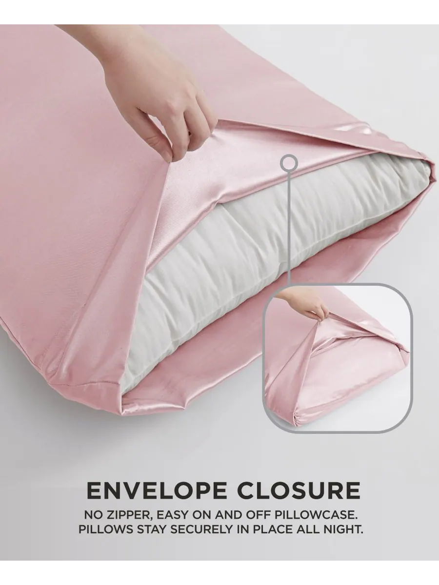 Комплект постельного белья из атласа, 3 предмета, размер twin xl Juicy Couture — изображение 4 из 6, розовый