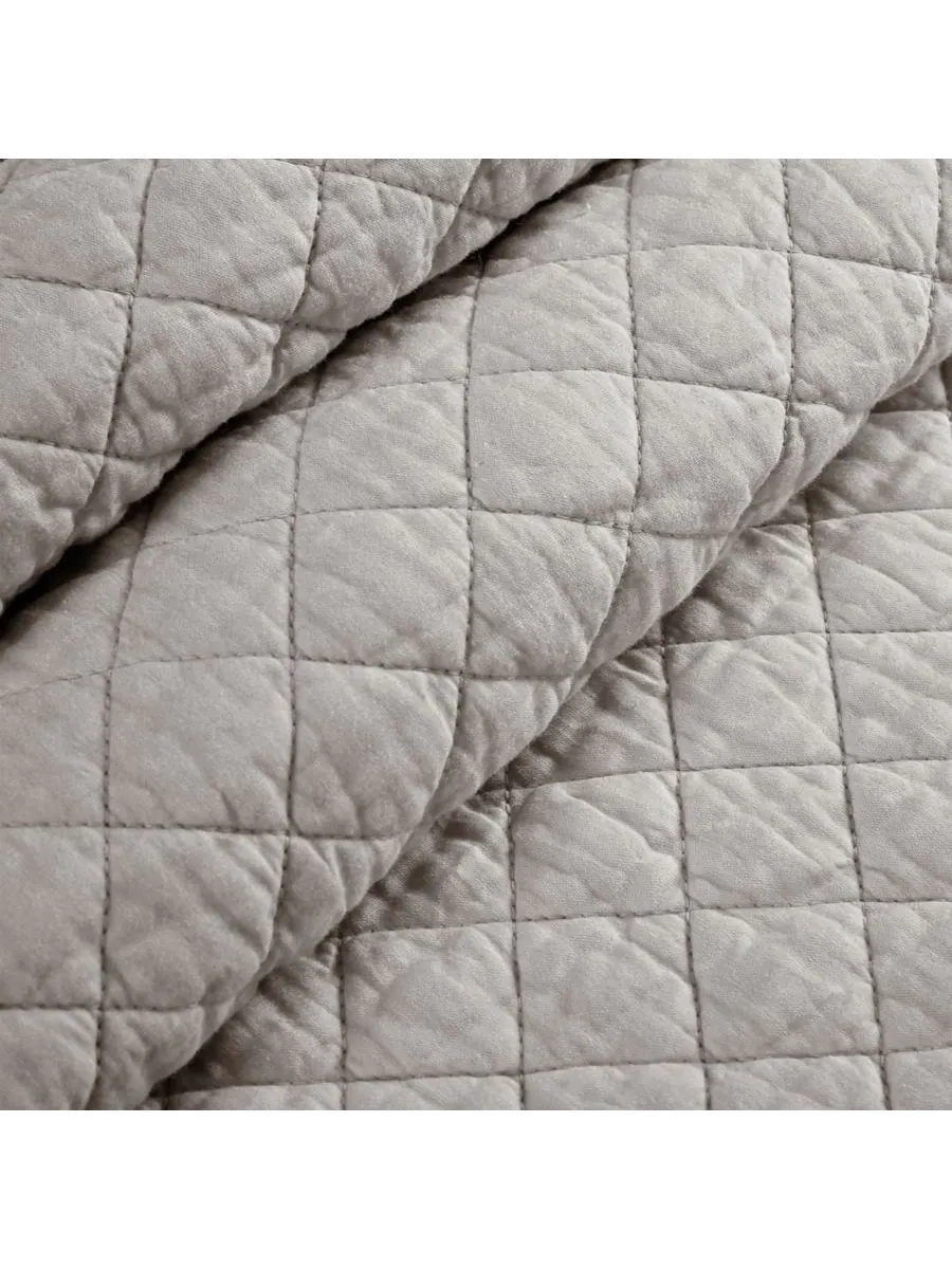Комплект постельного белья Ava Cotton из 3 предметов, размер King Lush Décor — изображение 3 из 4, серый