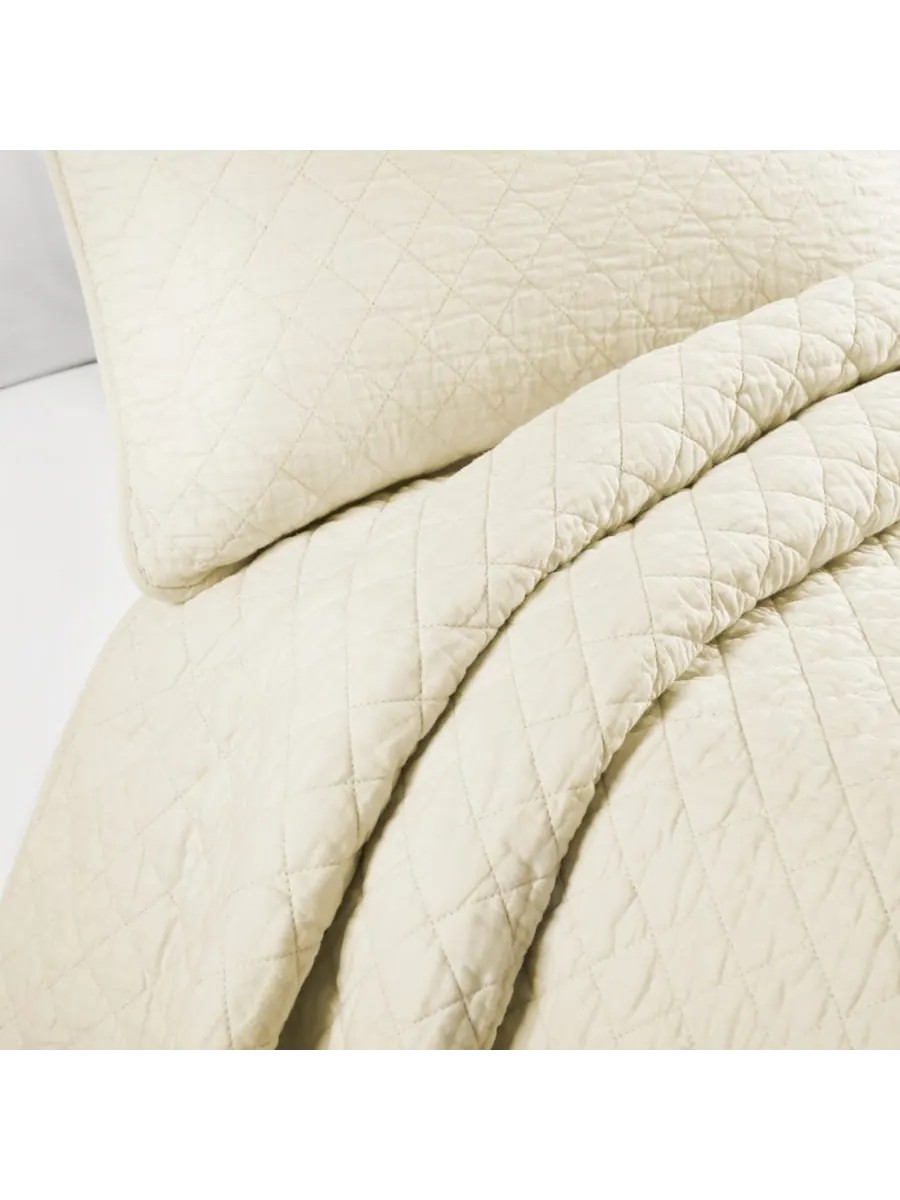 Комплект постельного белья Ava Cotton из 3 предметов, размер King Lush Décor — изображение 2 из 4, белый