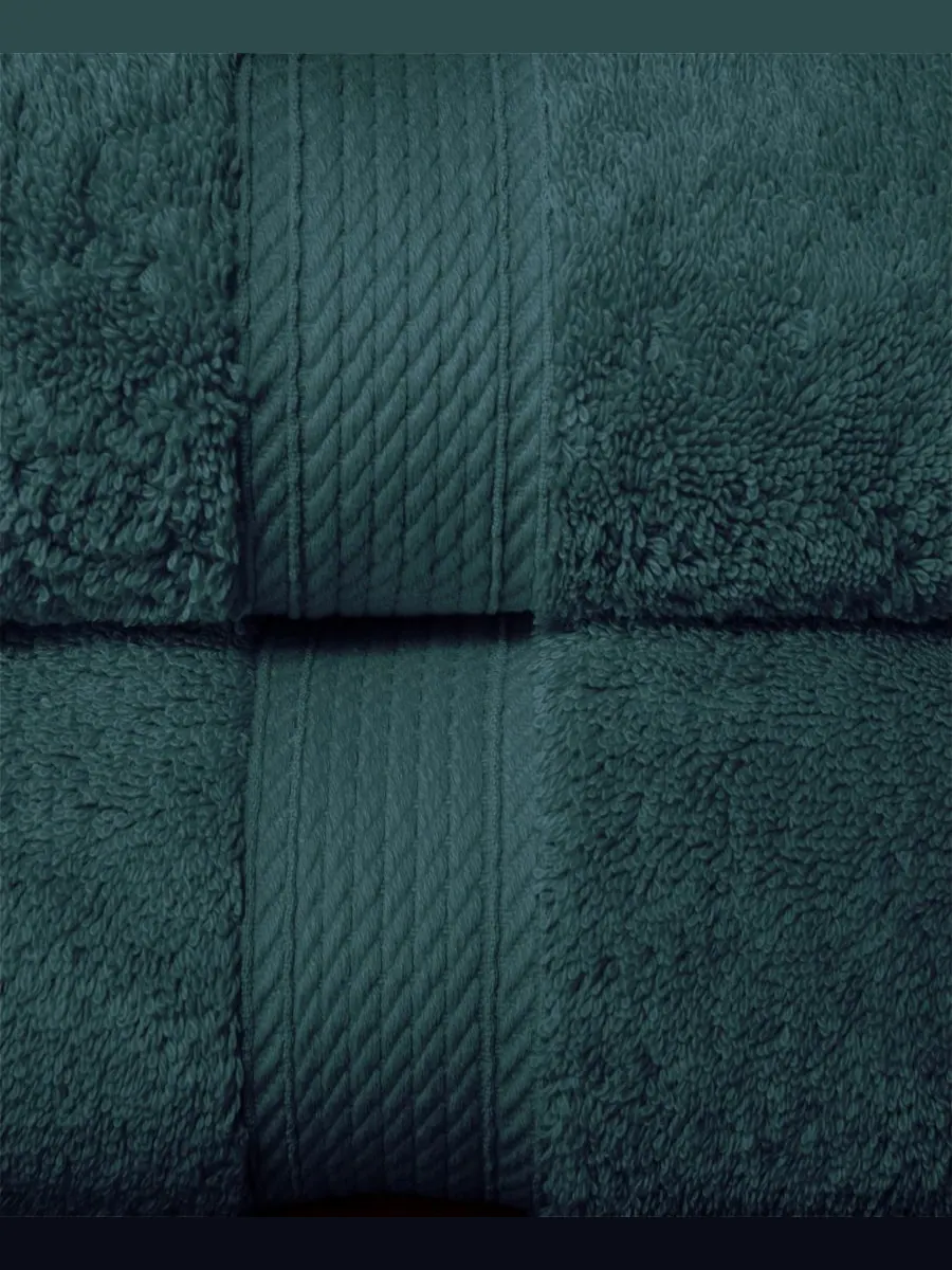 Набор из 6 полотенец из 100% египетского хлопка. Superior — изображение 3 из 7, бирюзовый