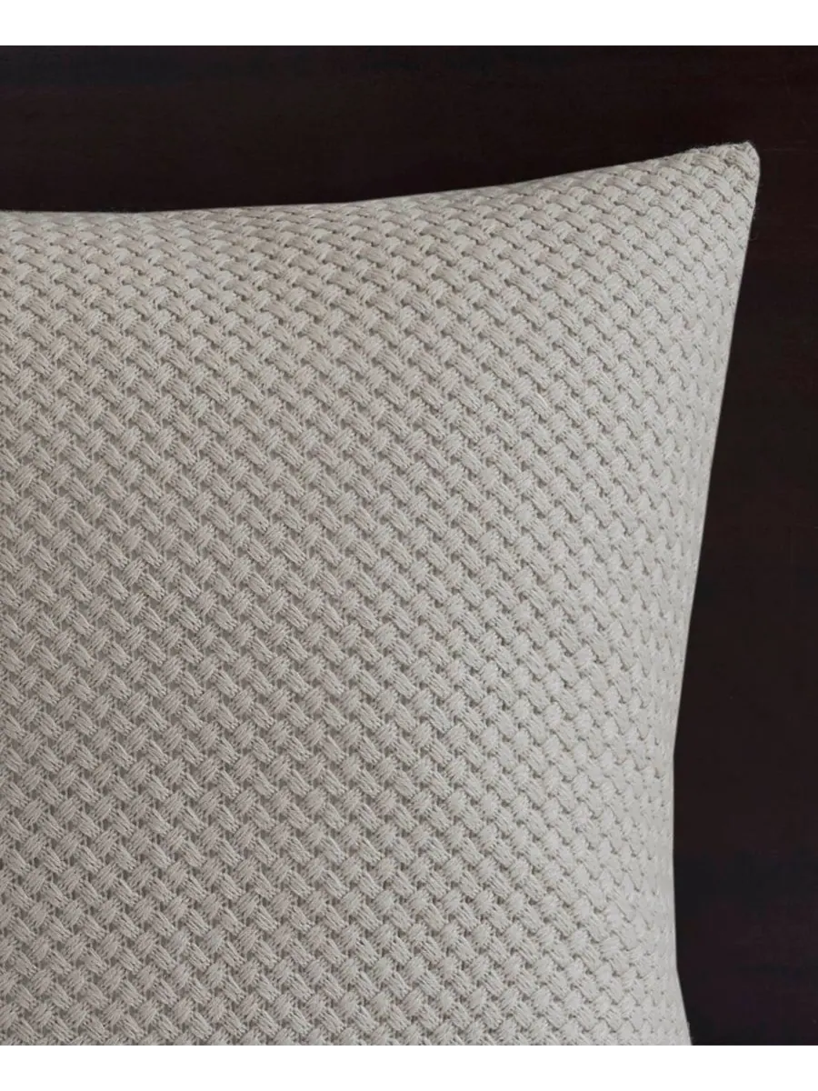 Комплект постельного белья Essence Clipped Jacquard, 10 предметов, размер King Madison Park — изображение 10 из 10, серый