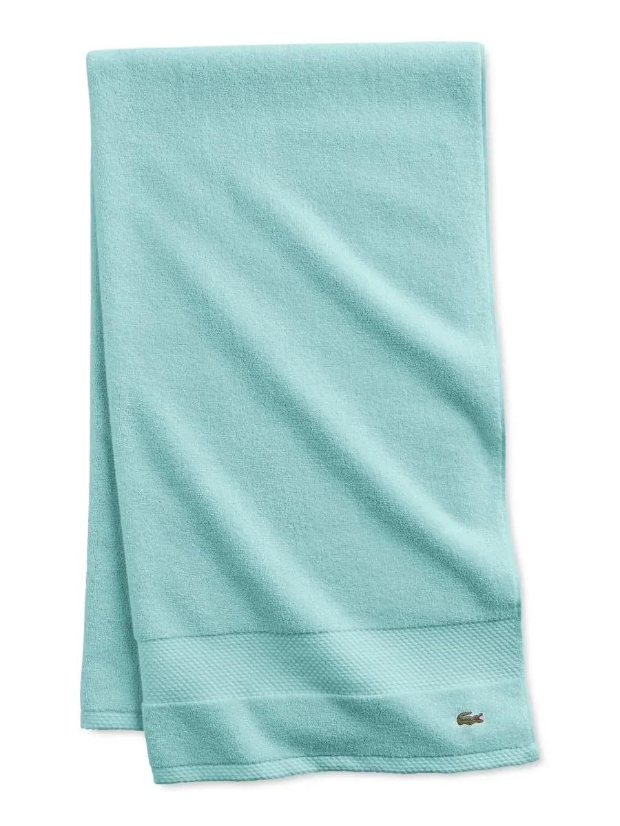 Антимикробная банное полотенце Heritage из хлопка Supima, 89 x 178 см Lacoste Home — изображение 1 из 10, мята