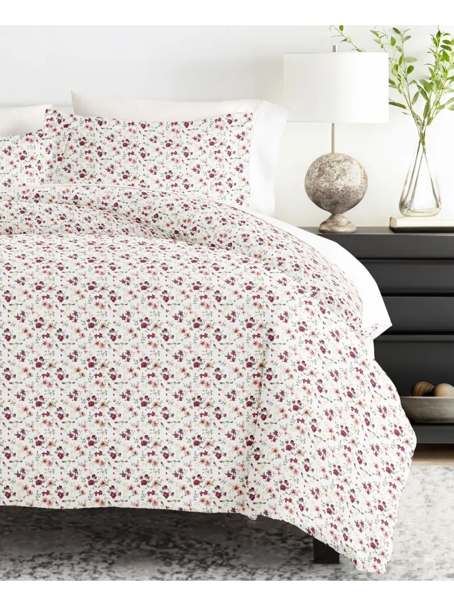 Комплект постельного белья Tranquil Sleep с узором, размер Full/Queen Ienjoy Home — изображение 8 из 10, розовый