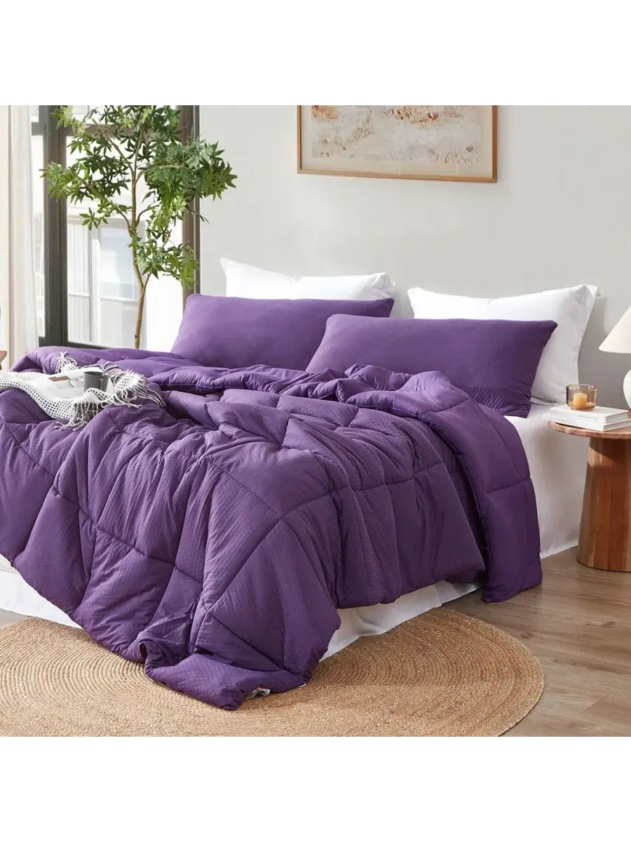 Комплект одеял Snowflakes Oversized Comforter Set Coma Inducer — изображение 2 из 4, фиолетовый