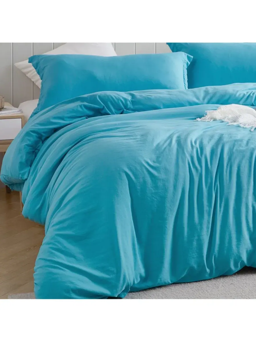 Комплект стеганого одеяла с пододеяльником Loft Coma Inducer — изображение 4 из 4, голубой