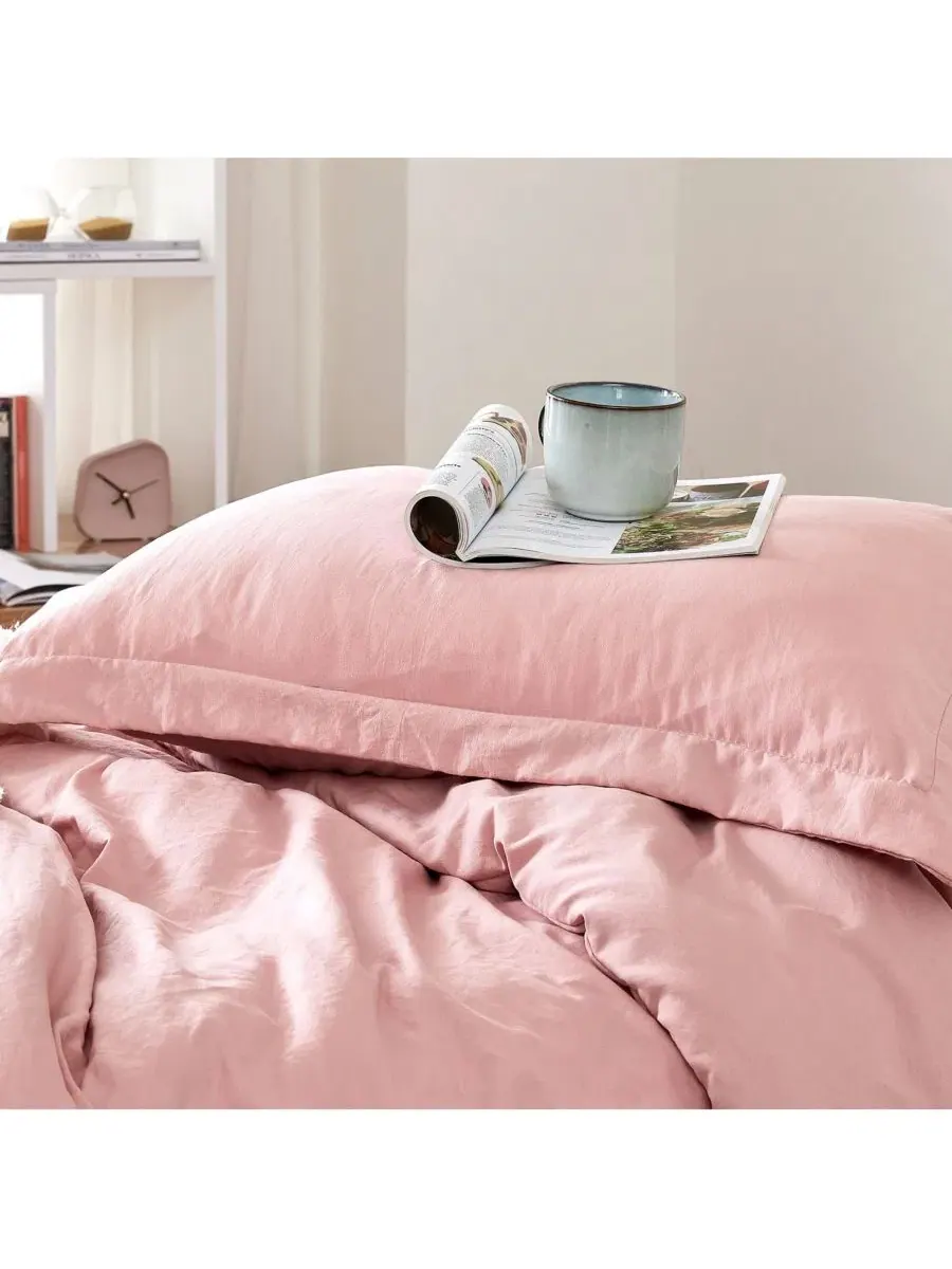 Комплект стеганого одеяла с пододеяльником Natural Loft Coma Inducer — изображение 3 из 4, серебристый розовый