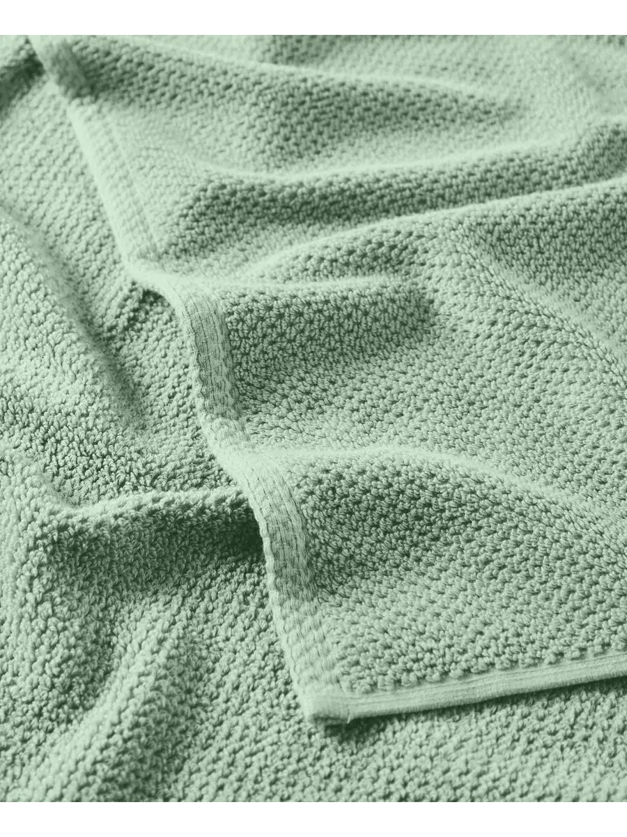 Комплект банных полотенец 6 предметов Luxury Cotton Textured Linery & Co — изображение 3 из 6, синий