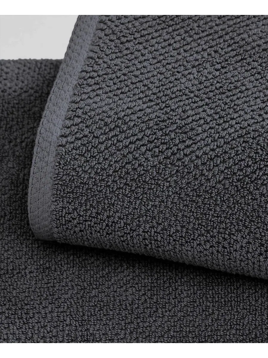 Набор банных полотенец Luxury Cotton Textured 6 Pieces Linery & Co — изображение 5 из 6, синий