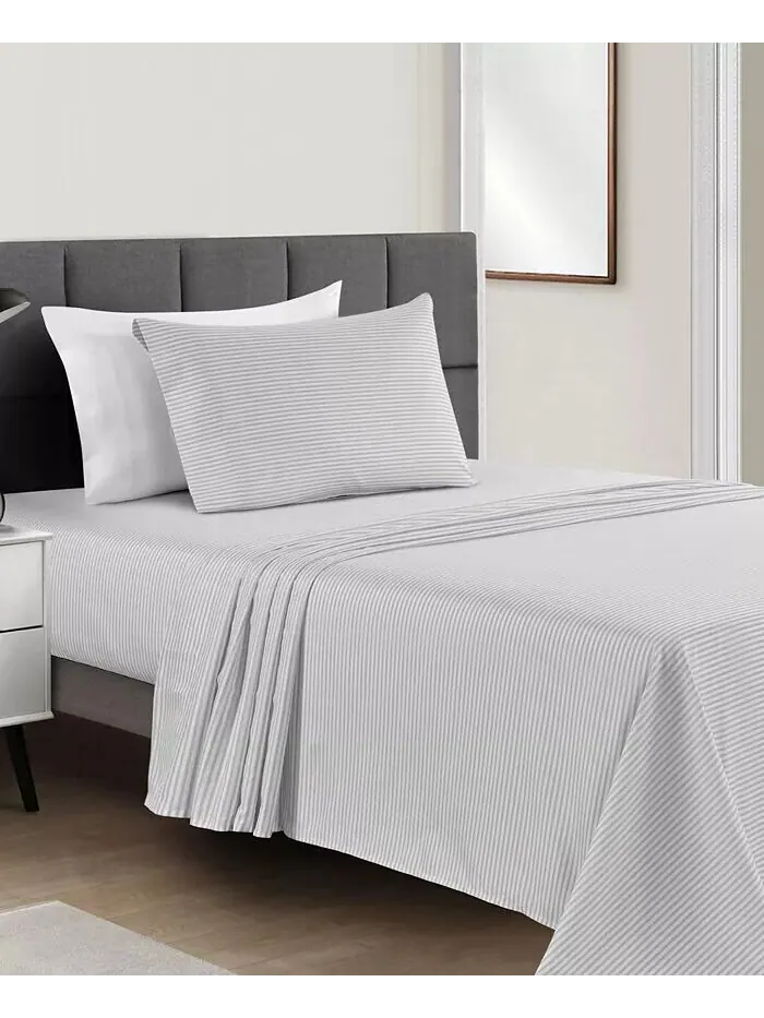 Наборы простыней из микрофибры с принтом Fairfield Square Collection — изображение 1 из 2, серый