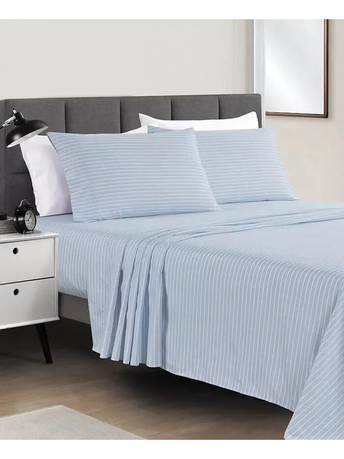 Наборы простыней из микрофибры с принтом Fairfield Square Collection — синий