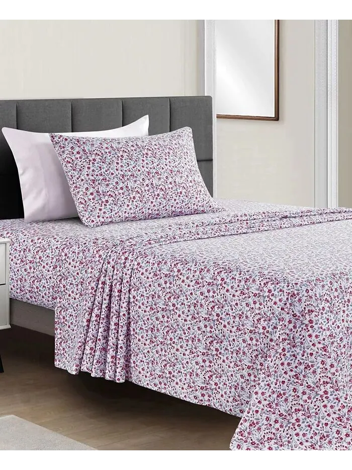 Наборы простыней из микрофибры с принтом Fairfield Square Collection — изображение 1 из 2, розовый