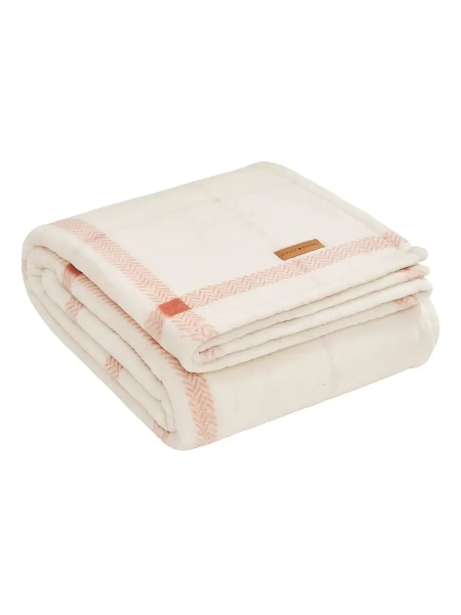 Мягкий плед Palmdale Plaid Cozy Plush Throw, 127 см x 178 см Lucky Brand — изображение 3 из 5, красный