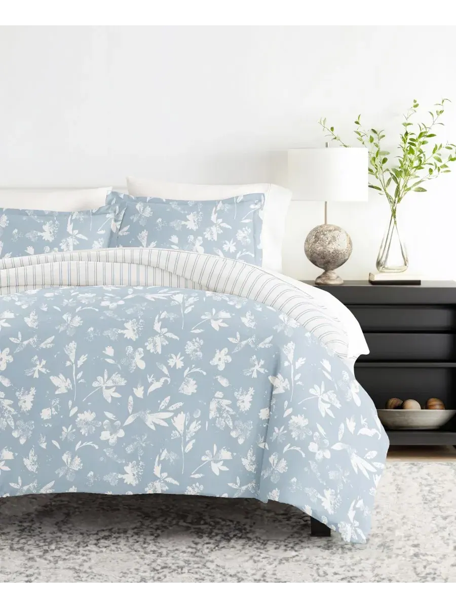 Комплект постельного белья с одеялом 8 предметов, Patterned ienjoy Home — изображение 2 из 10, светлый синий