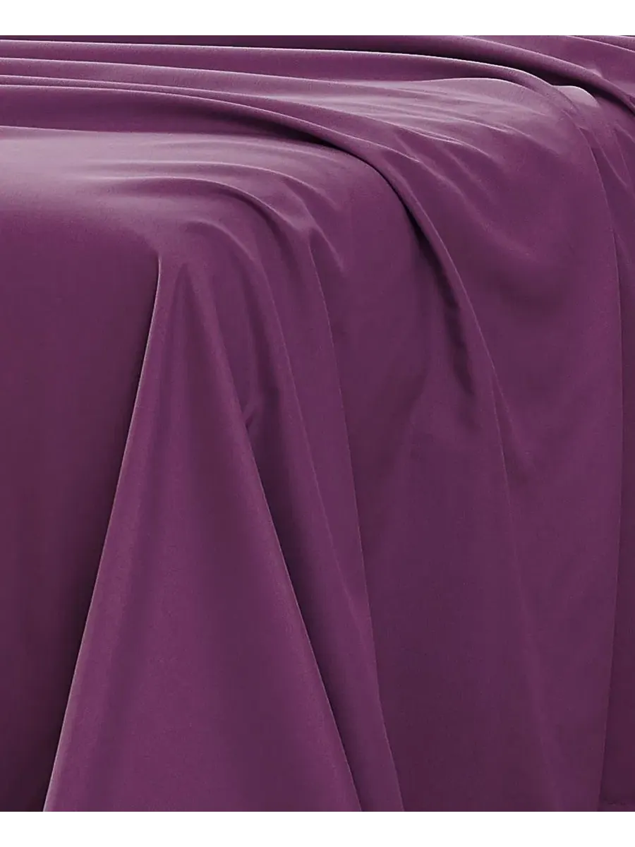 Комплект постельного белья из микрофибры, 6 предметов, Queen, No-Slip Ultra Soft Deep Pocket — изображение 4 из 5, фиолетовый