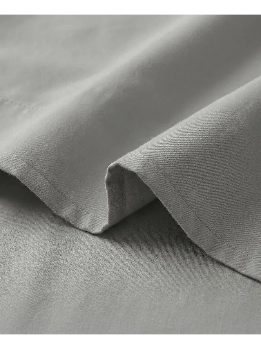 Комплект простыней плоских Vilano Premium Ultra Soft, 2 шт., King Southshore Fine Linens — изображение 5 из 5, серый