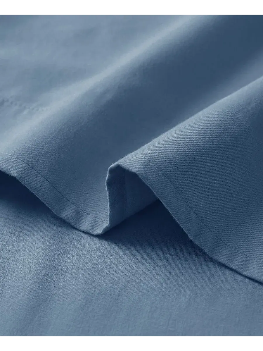 Комплект простыней из 2 шт, King, из полиэстера Southshore Fine Linens — изображение 4 из 5, синий