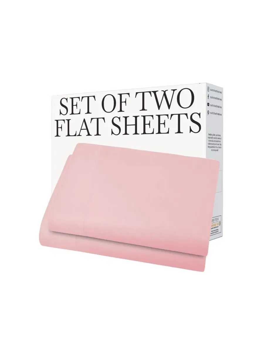 Комплект простыней 2 шт. Vilano King Southshore Fine Linens — изображение 5 из 5, розовый